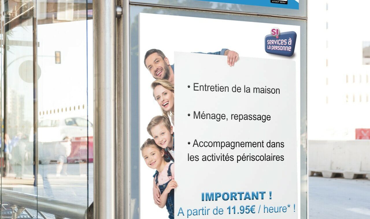 Création Affiche (Services à la personne) Panneau Publicitaire 2