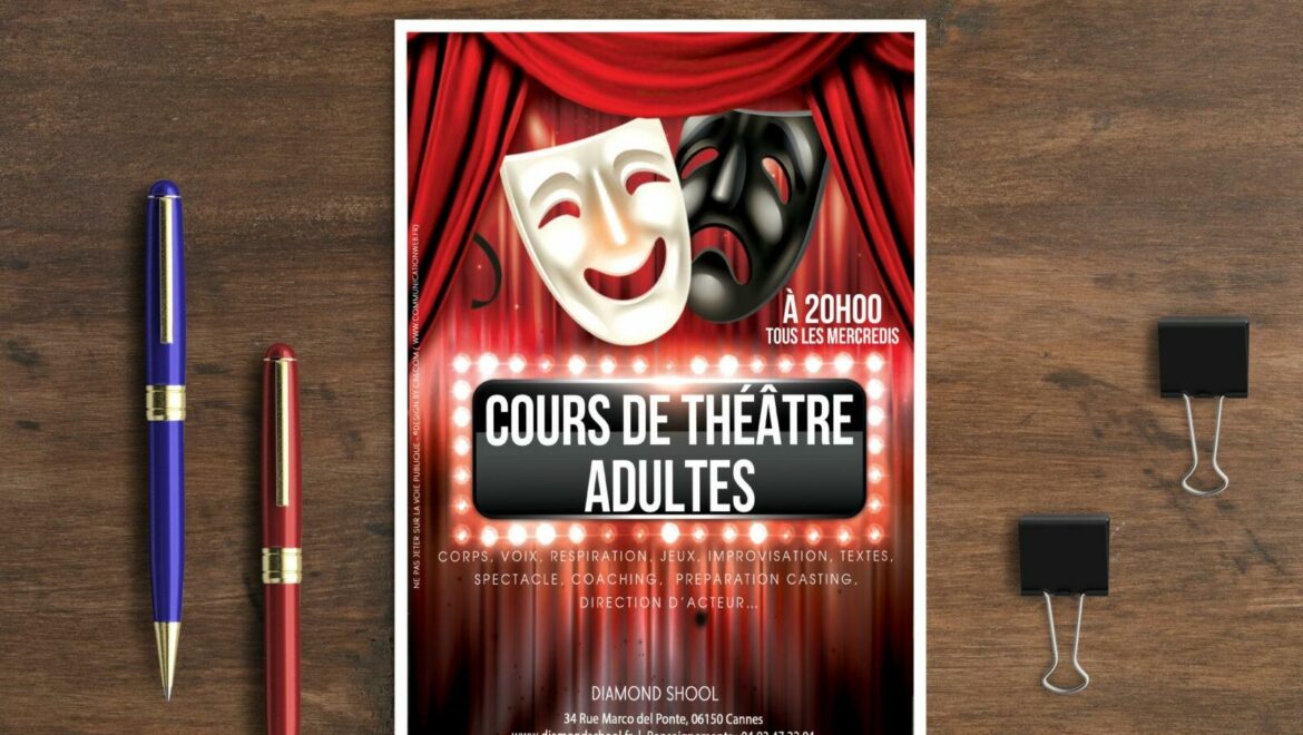 Création Flyer Cours de Théâtre